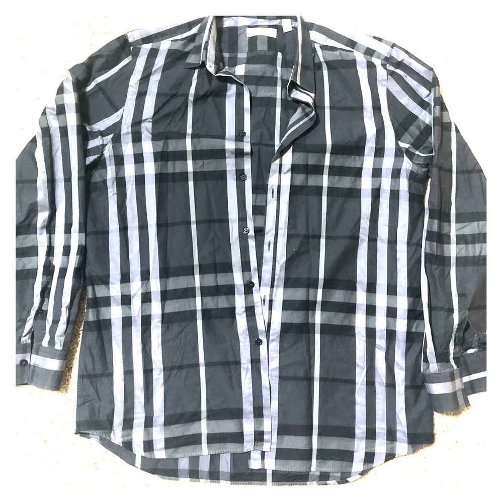 Burberry London Shirt Checkered plaid long sleeve
